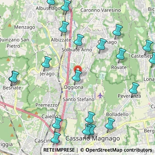Mappa Via Asilo, 21040 Oggiona Con Santo Stefano VA, Italia (3.001)