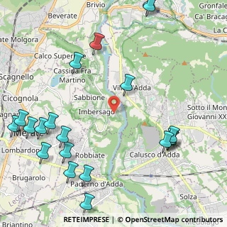 Mappa Via Aldo Moro, 23898 Imbersago LC, Italia (2.8995)