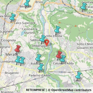 Mappa Via Aldo Moro, 23898 Imbersago LC, Italia (2.74692)
