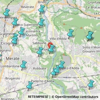 Mappa Via Aldo Moro, 23898 Imbersago LC, Italia (2.9965)