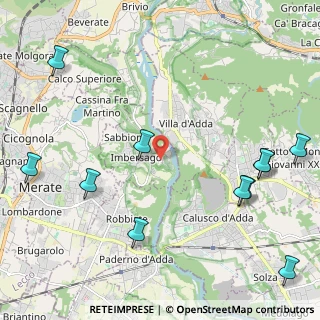 Mappa Via Aldo Moro, 23898 Imbersago LC, Italia (2.84)