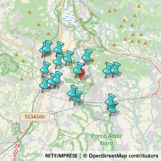 Mappa Via Aldo Moro, 23898 Imbersago LC, Italia (3.24529)