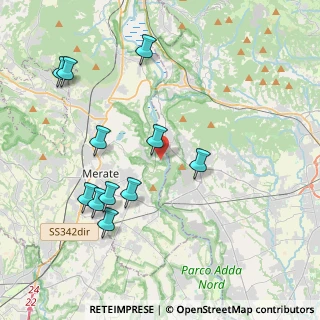 Mappa Via Aldo Moro, 23898 Imbersago LC, Italia (4.25545)