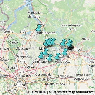 Mappa Via C.B. Cavour, 23898 Imbersago LC, Italia (10.8355)
