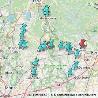 Mappa Via C.B. Cavour, 23898 Imbersago LC, Italia (8.6965)