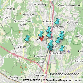 Mappa Via Sabotino, 21040 Jerago Con Orago VA, Italia (1.36692)