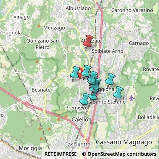 Mappa Via Sabotino, 21040 Jerago Con Orago VA, Italia (1.16545)