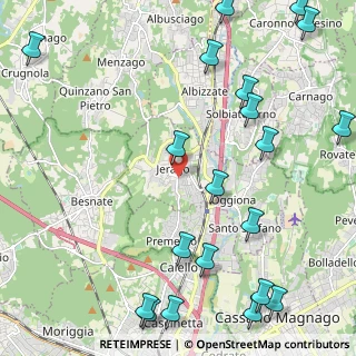 Mappa Via Sabotino, 21040 Jerago Con Orago VA, Italia (3.0655)
