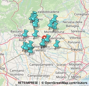 Mappa Via S. Floriano, 31050 Vedelago TV, Italia (11.80526)