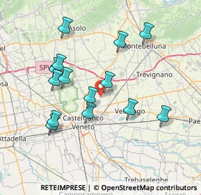 Mappa Via S. Floriano, 31050 Vedelago TV, Italia (7.19143)