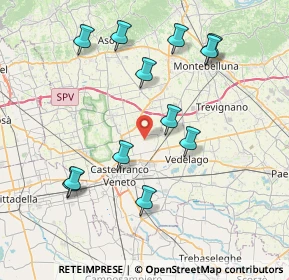 Mappa Via S. Floriano, 31050 Vedelago TV, Italia (8.07417)