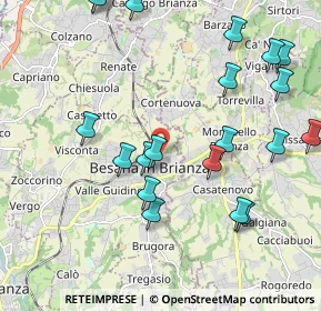 Mappa Via Gaetano Salvemini, 20842 Besana In Brianza MB, Italia (2.3545)