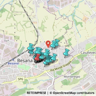 Mappa Via Gaetano Salvemini, 20842 Besana In Brianza MB, Italia (0.35357)