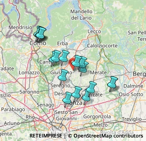 Mappa Via S. Clemente, 20842 Besana In Brianza MB, Italia (12.745)