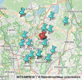 Mappa Via S. Clemente, 20842 Besana In Brianza MB, Italia (6.41526)