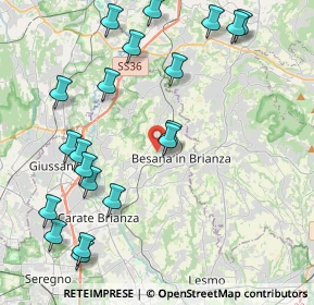 Mappa Via S. Clemente, 20842 Besana In Brianza MB, Italia (4.889)