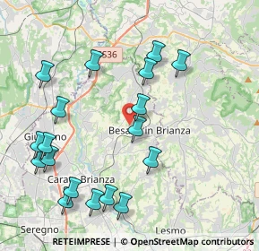 Mappa Via S. Clemente, 20842 Besana In Brianza MB, Italia (4.555)