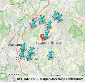 Mappa Via S. Clemente, 20842 Besana In Brianza MB, Italia (3.49818)