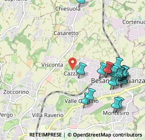 Mappa Via S. Clemente, 20842 Besana In Brianza MB, Italia (1.1715)