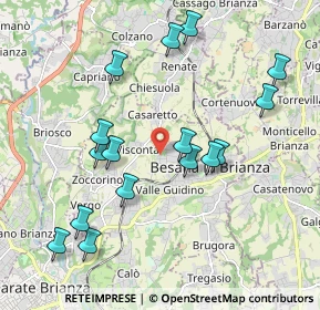 Mappa Via S. Clemente, 20842 Besana In Brianza MB, Italia (2.03625)