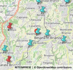 Mappa Via S. Clemente, 20842 Besana In Brianza MB, Italia (2.98667)