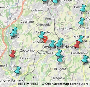 Mappa Via S. Clemente, 20842 Besana In Brianza MB, Italia (2.6775)