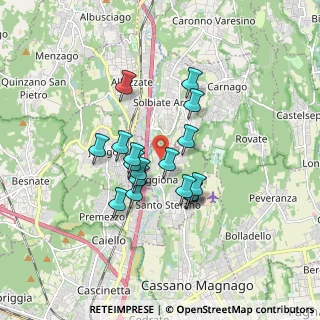 Mappa Via per Solbiate Arno, 21040 Oggiona Con Santo Stefano VA, Italia (1.32353)