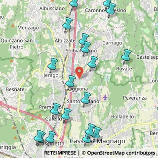 Mappa Via per Solbiate Arno, 21040 Oggiona Con Santo Stefano VA, Italia (2.74632)