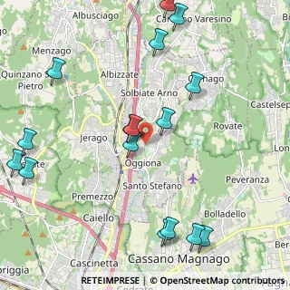 Mappa Via per Solbiate Arno, 21040 Oggiona Con Santo Stefano VA, Italia (2.605)