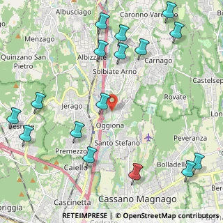 Mappa Via per Solbiate Arno, 21040 Oggiona Con Santo Stefano VA, Italia (2.81063)