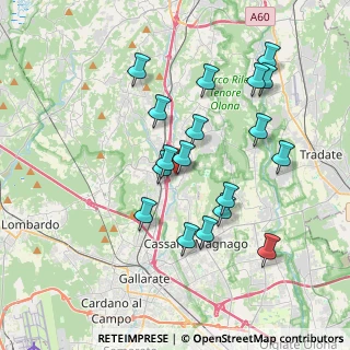 Mappa Via per Solbiate Arno, 21040 Oggiona Con Santo Stefano VA, Italia (3.59222)