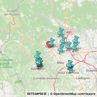 Mappa Via Collareo, 36015 Schio VI, Italia (7.24)
