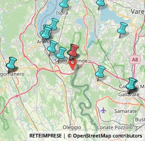 Mappa Via Valsesia, 28053 Castelletto sopra Ticino NO, Italia (9.365)