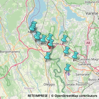Mappa Via Valsesia, 28053 Castelletto sopra Ticino NO, Italia (5.93692)