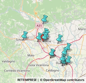 Mappa Via Rostone, 36016 Thiene VI, Italia (6.64333)