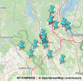 Mappa Via dei Prati, 28021 Borgomanero NO, Italia (6.23933)