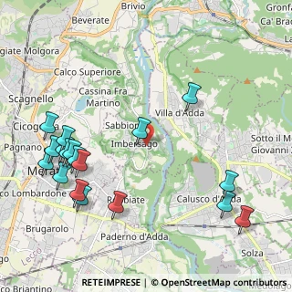 Mappa Imbersago - Chiesa, 23898 Imbersago LC, Italia (2.54944)