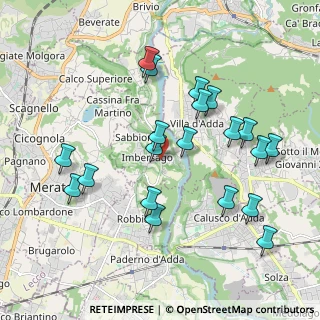 Mappa Imbersago - Chiesa, 23898 Imbersago LC, Italia (1.9895)