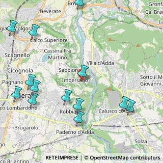 Mappa Imbersago - Chiesa, 23898 Imbersago LC, Italia (2.71615)