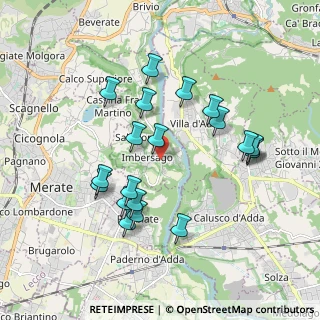 Mappa Imbersago - Chiesa, 23898 Imbersago LC, Italia (1.796)