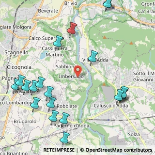 Mappa Imbersago - Chiesa, 23898 Imbersago LC, Italia (2.8305)