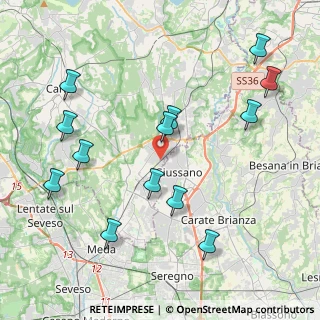 Mappa Via Magenta, 22060 Carugo CO, Italia (4.58308)