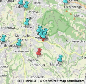 Mappa 23873 Missaglia LC, Italia (2.498)