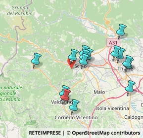 Mappa Località Raga Alta, 36015 Schio VI, Italia (7.50533)