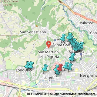 Mappa 24129 Bergamo BG, Italia (1.1645)