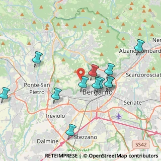 Mappa 24129 Bergamo BG, Italia (3.81667)