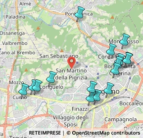 Mappa 24129 Bergamo BG, Italia (2.43563)