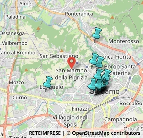 Mappa 24129 Bergamo BG, Italia (1.827)