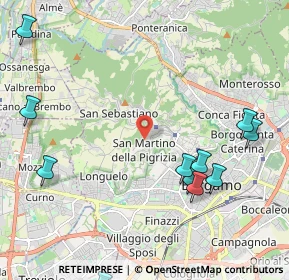 Mappa 24129 Bergamo BG, Italia (3.30063)