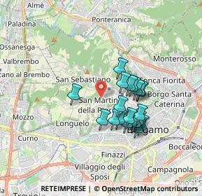 Mappa 24129 Bergamo BG, Italia (1.4105)